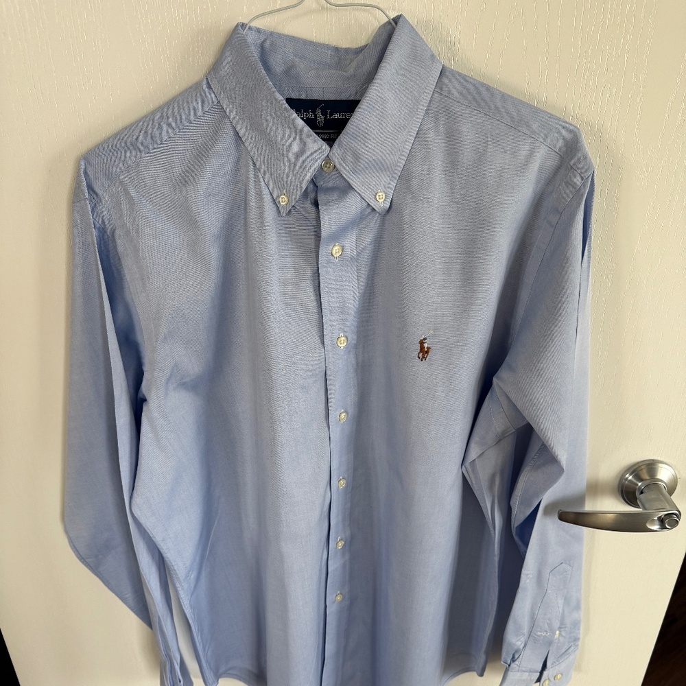 Polo Ralph Lauren Oxford-Style Dress Shirt: 16.5 x 34/35